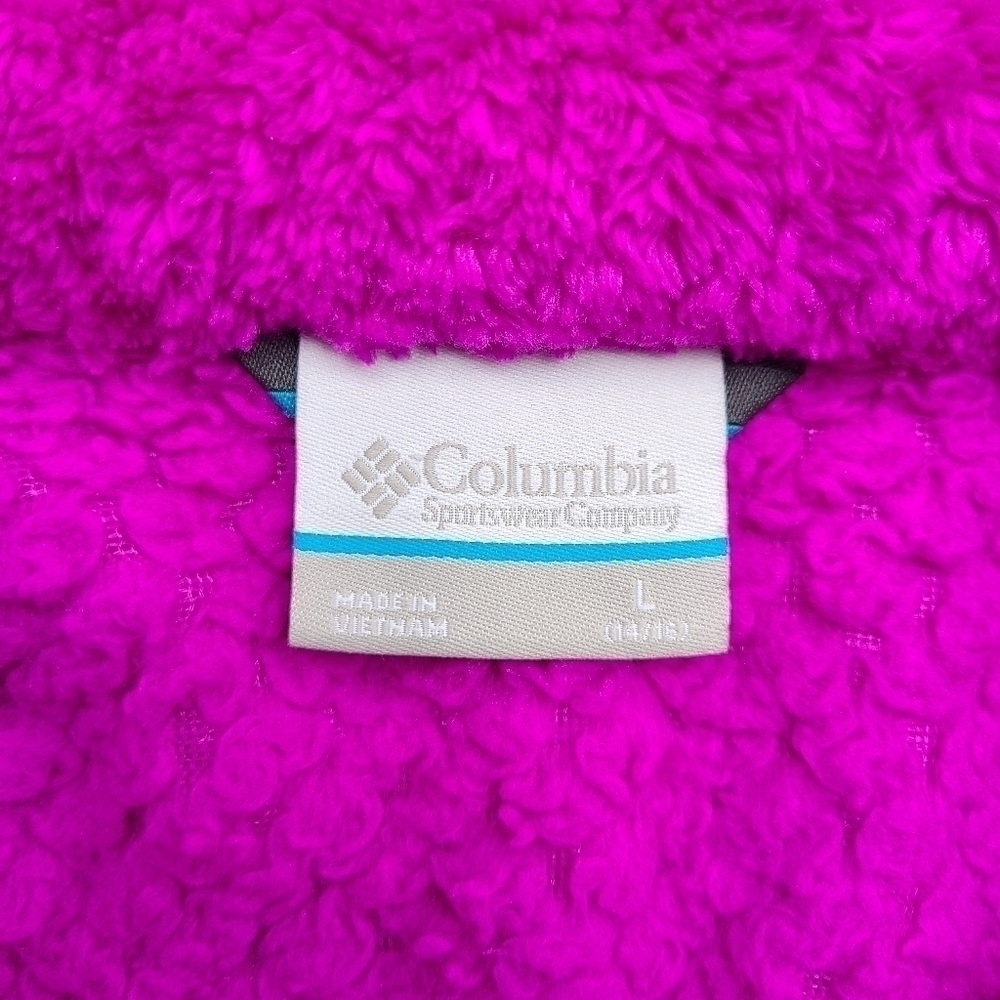 Columbia "Fireside Sherpa" Light-weight Jacket, Girls Size Large - Picture 8 of 12